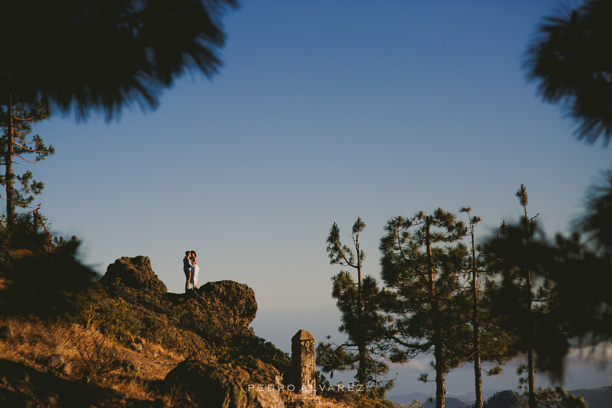 Sesión de fotos pre boda en la montaña Gran Canaria