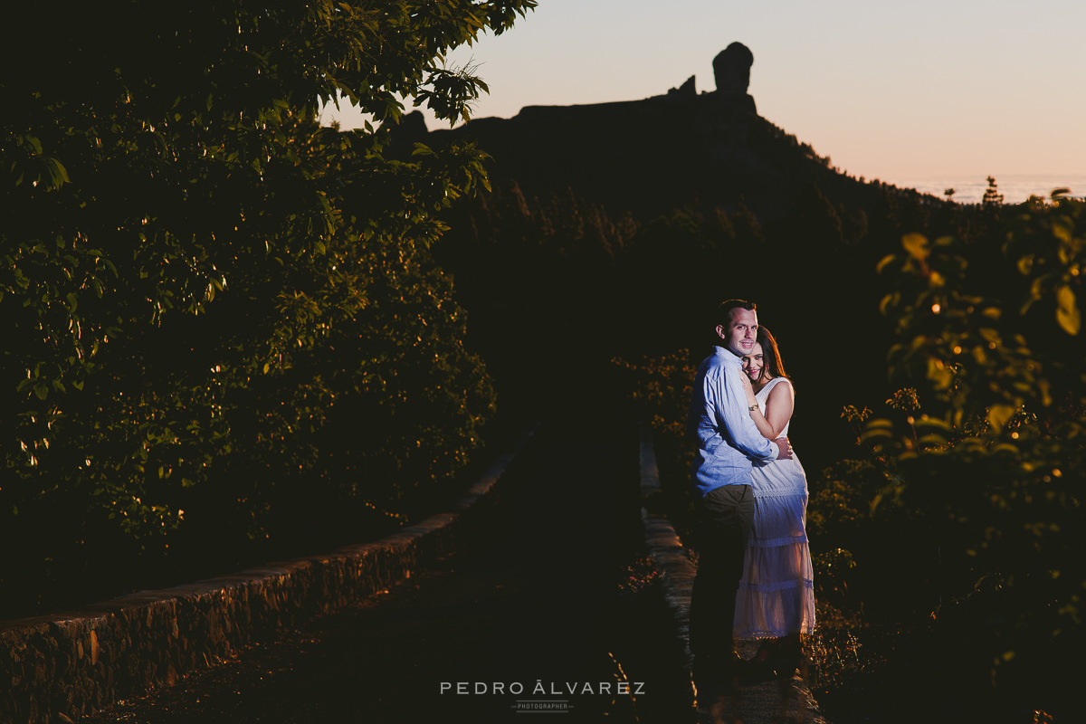 Sesión de fotos pre boda en la montaña Gran Canaria