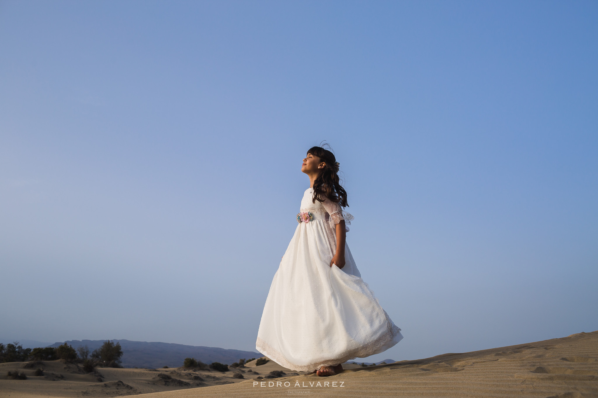 Sesión de comunión en las dunas de Maspalomas